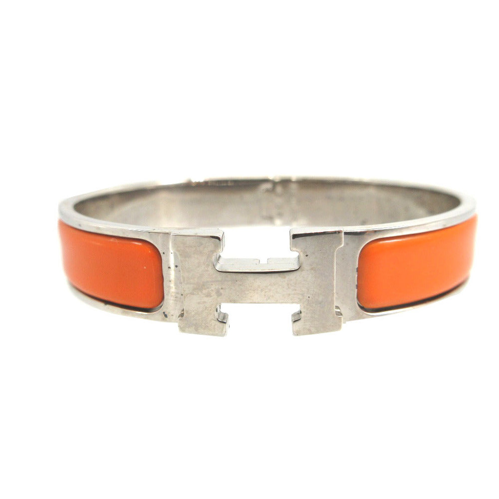 Hermes Bracelet Metal Orange Bangle Click Crack H Pm Unisex(Unisex)