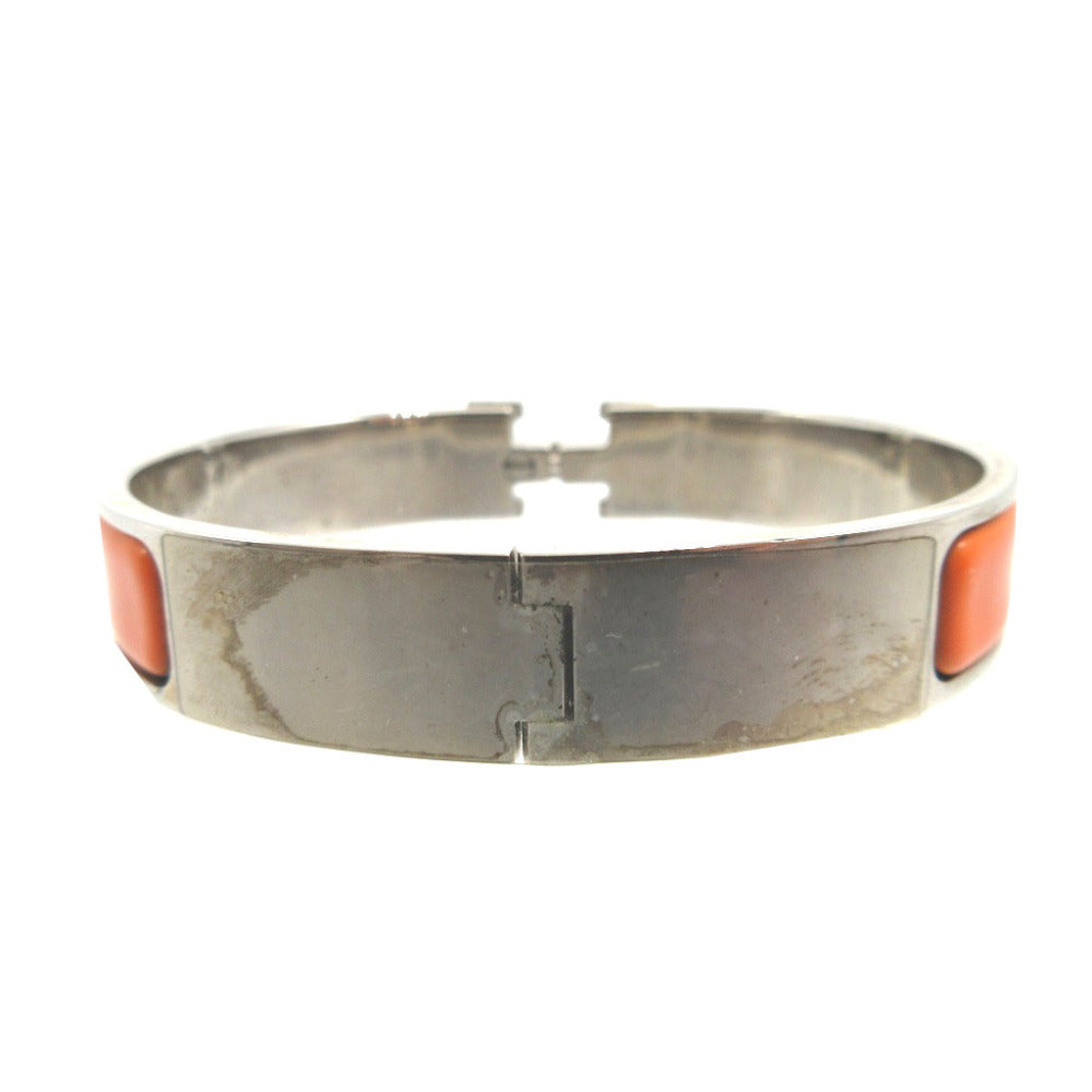Hermes Bracelet Metal Orange Bangle Click Crack H Pm Unisex(Unisex)