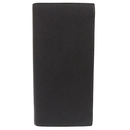 Cartier Long Wallet Purse L3000770 Leather Black Bifold Wallet Billfold Santos Mens