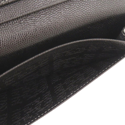 Cartier Long Wallet Purse L3000770 Leather Black Bifold Wallet Billfold Santos Mens