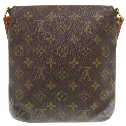 Louis Vuitton Shoulder Bag M51258 Monogram Pvc Coated Canvas, Leather Brown Strap Monogram Musette