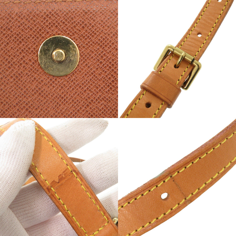 Louis Vuitton Shoulder Bag M51258 Monogram Pvc Coated Canvas, Leather Brown Strap Monogram Musette
