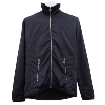 Hermes Nylon Jacket 800165E Nylon Navy Warm-Up Fleece Jacket Mens S
