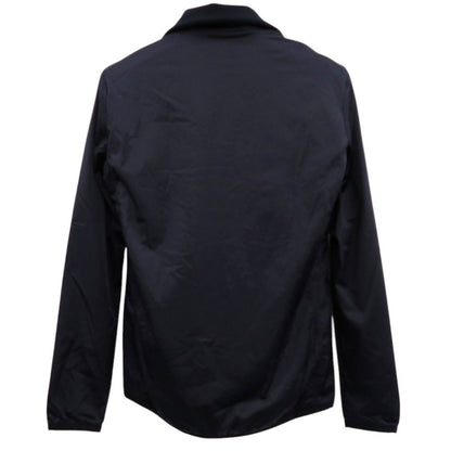 Hermes Nylon Jacket 800165E Nylon Navy Warm-Up Fleece Jacket Mens S