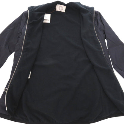 Hermes Nylon Jacket 800165E Nylon Navy Warm-Up Fleece Jacket Mens S
