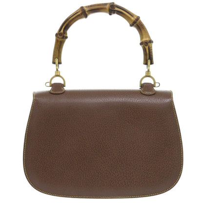 Gucci Handbag 000 926 0633 Leather Brown 2Way Bamboo Women
