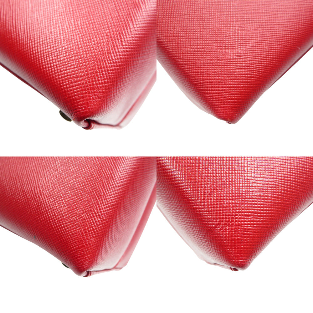 Salvatore Ferragamo Handbag Af-21 0290 Leather Red Gancini Women