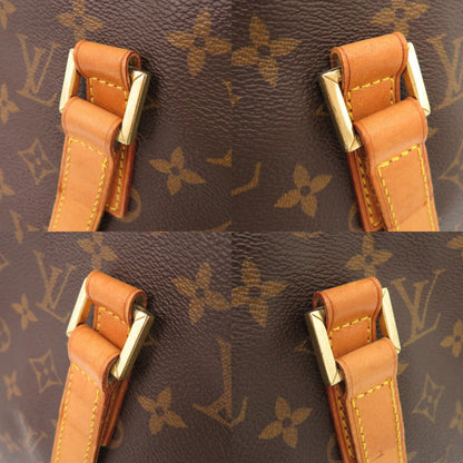 Louis Vuitton Tote Bag M51151 Monogram Canvas Brown Monogram Cabas Mezzo Women