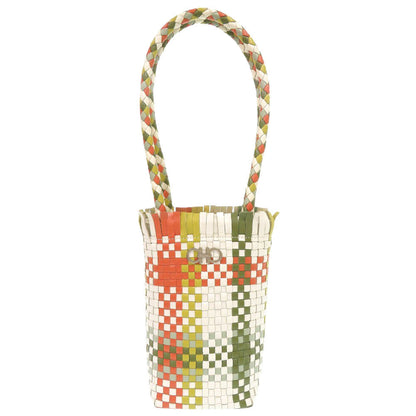 Salvatore Ferragamo Handbag Do-217225 Leather White Vintage Gancini Braided Women