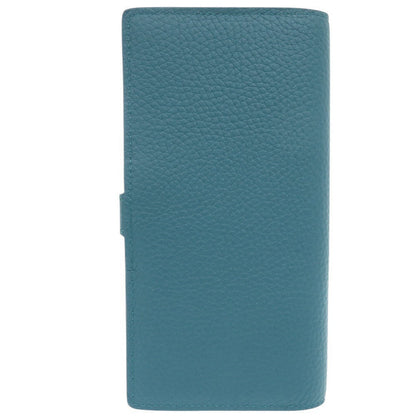 Louis Vuitton Long Wallet Purse M81499 Leather Blue Lvvertical Wallet Women