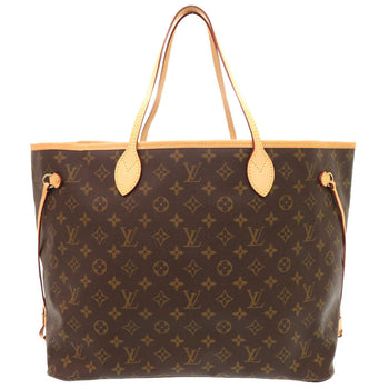 Louis Vuitton Tote Bag M40157 Monogram Canvas Brown Monogram Neverfull Gm Women