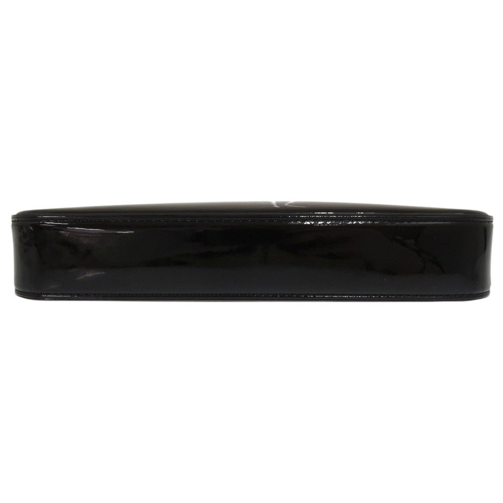 Christian Louboutin Shoulder Bag Patent Leather Black Chainshoulder Bag Women