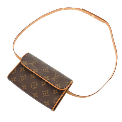Louis Vuitton Waist Bag M51855 Monogram Canvas Brown Monogram Pochette Florentine Women
