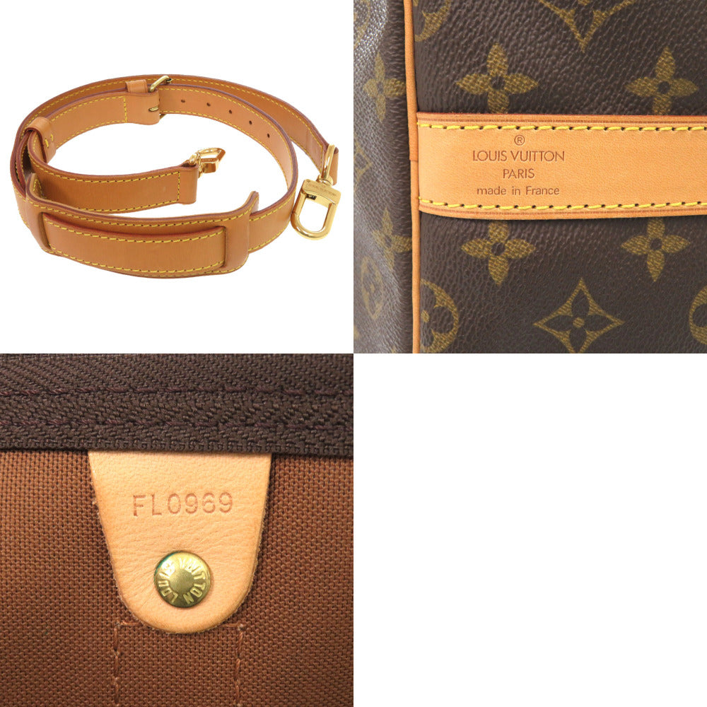 Louis Vuitton Boston Duffel Bag M41412 Monogram Canvas Brown Monogram Keepall Bandouliere60 Mens