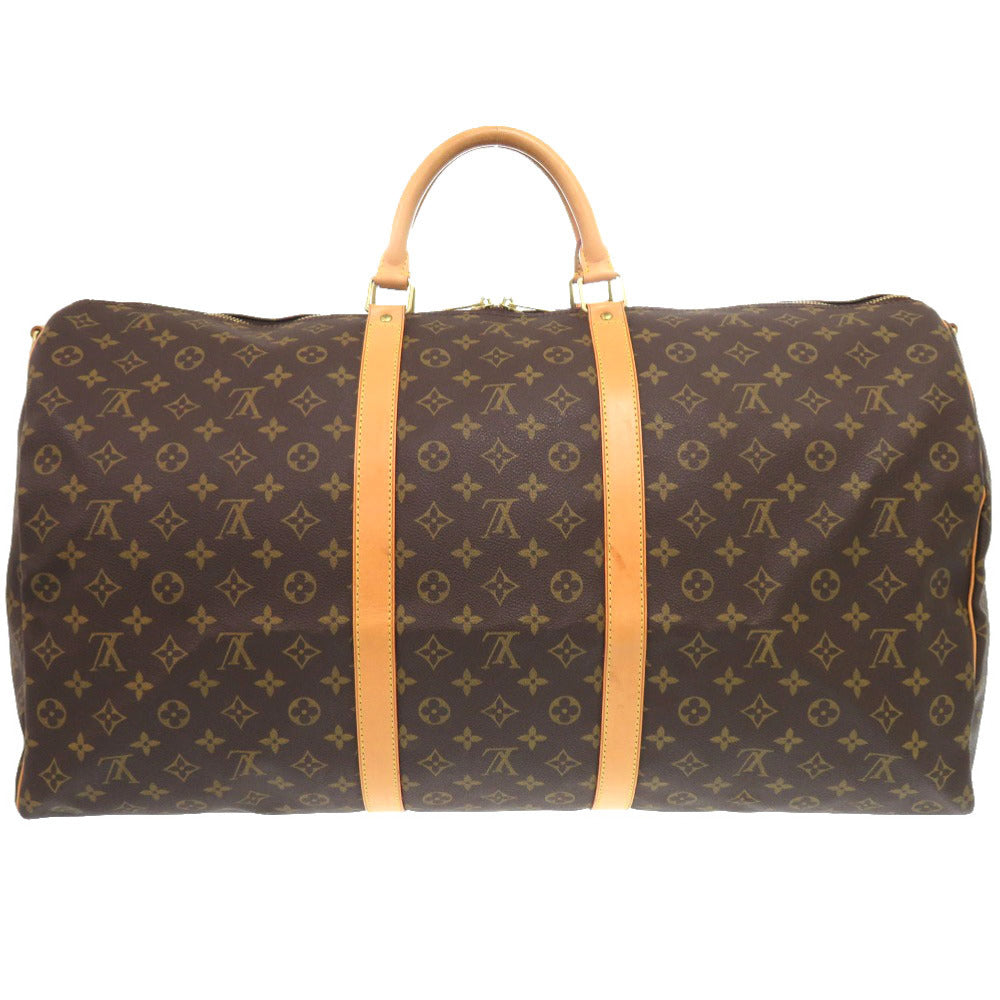 Louis Vuitton Boston Duffel Bag M41412 Monogram Canvas Brown Monogram Keepall Bandouliere60 Mens