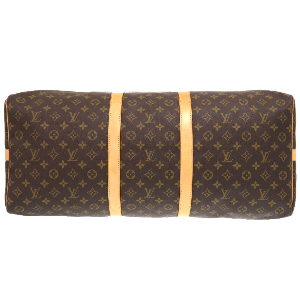 Louis Vuitton Boston Duffel Bag M41412 Monogram Canvas Brown Monogram Keepall Bandouliere60 Mens