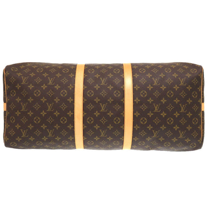 Louis Vuitton Boston Duffel Bag M41412 Monogram Canvas Brown Monogram Keepall Bandouliere60 Mens