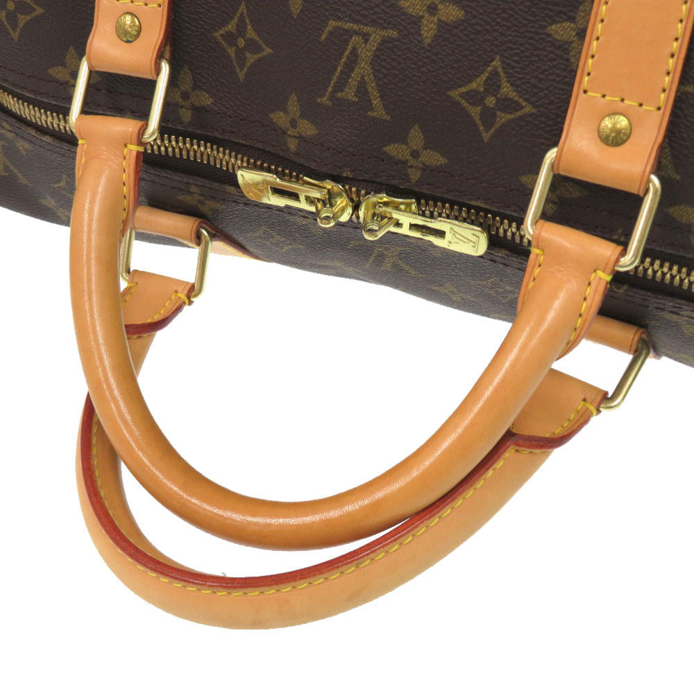 Louis Vuitton Boston Duffel Bag M41412 Monogram Canvas Brown Monogram Keepall Bandouliere60 Mens