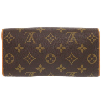 Louis Vuitton Shoulder Bag M51854 Monogram Canvas Brown Monogram Pochette Twin Pm Women
