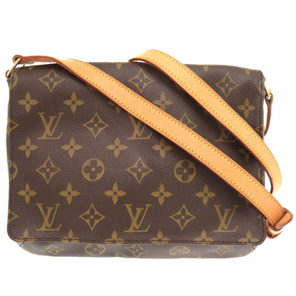 Louis Vuitton Shoulder Bag M51388 Monogram Canvas Brown Monogram Musette Tango Long Strap