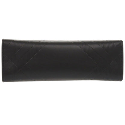 Burberry Clutch Bag Leather Black Pouch Mens
