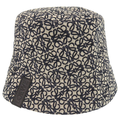 Loewe Other Hats K820Hb1X13 Cotton, Polyester Beige Bucket Hat Anagram Unisex(Unisex) 58