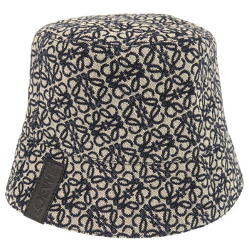 Loewe Other Hats K820Hb1X13 Cotton, Polyester Beige Bucket Hat Anagram Unisex(Unisex) 58