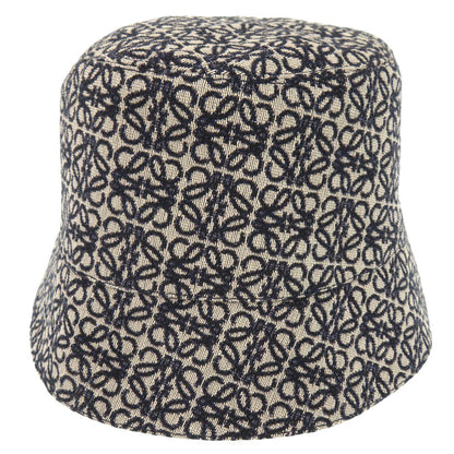 Loewe Other Hats K820Hb1X13 Cotton, Polyester Beige Bucket Hat Anagram Unisex(Unisex) 58