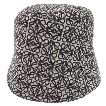 Loewe Other Hats K820Hb1X13 Cotton, Polyester Beige Bucket Hat Anagram Unisex(Unisex) 58