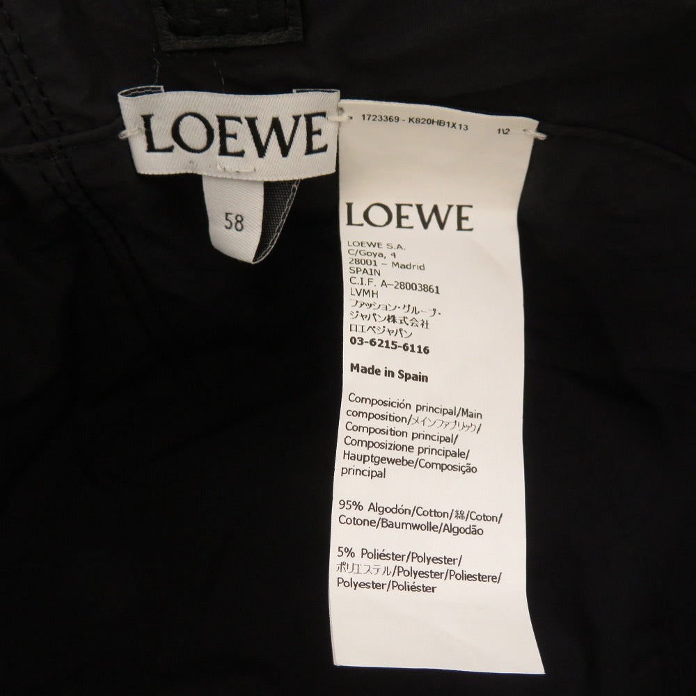 Loewe Other Hats K820Hb1X13 Cotton, Polyester Beige Bucket Hat Anagram Unisex(Unisex) 58