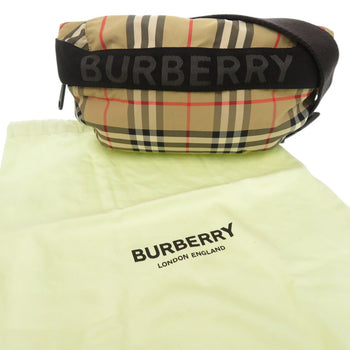 Burberry Sling Bag 8014715 Nylon Beige Check Unisex(Unisex)