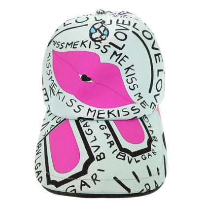 Bvlgari Cap Silk, Cotton, Leather Multicolor Store Limited Pop-Up Cone Onomatopoeia Bulgari