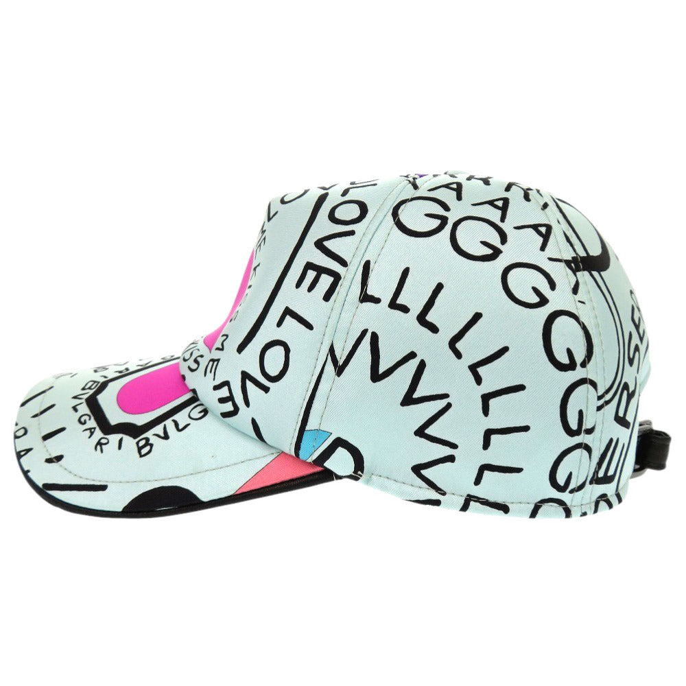 Bvlgari Cap Silk, Cotton, Leather Multicolor Store Limited Pop-Up Cone Onomatopoeia Bulgari