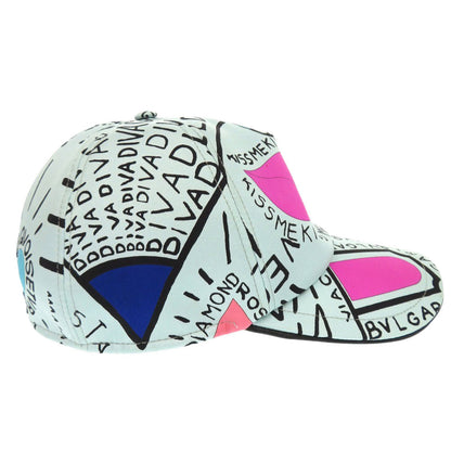 Bvlgari Cap Silk, Cotton, Leather Multicolor Store Limited Pop-Up Cone Onomatopoeia Bulgari