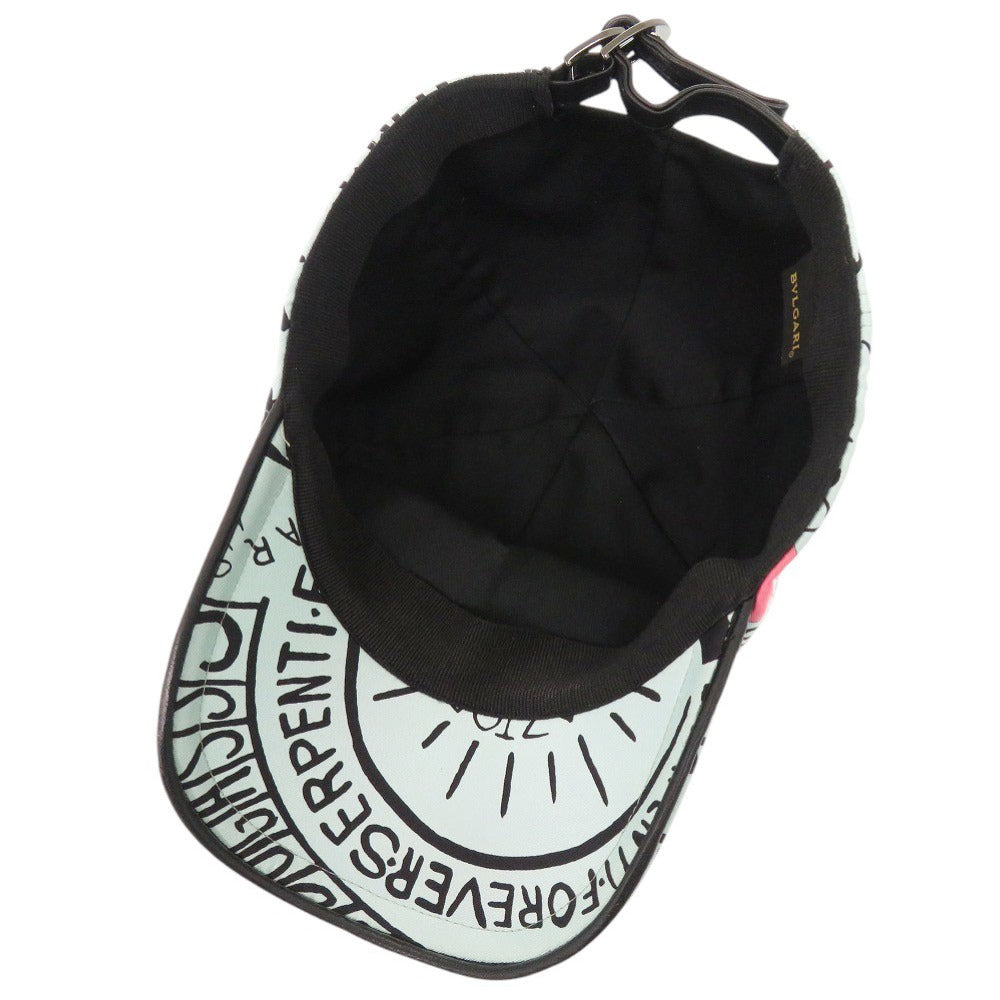 Bvlgari Cap Silk, Cotton, Leather Multicolor Store Limited Pop-Up Cone Onomatopoeia Bulgari