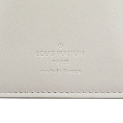 Louis Vuitton Long Wallet Purse N60335 Damier Anfini White Damier Portefeuille Braza Mens