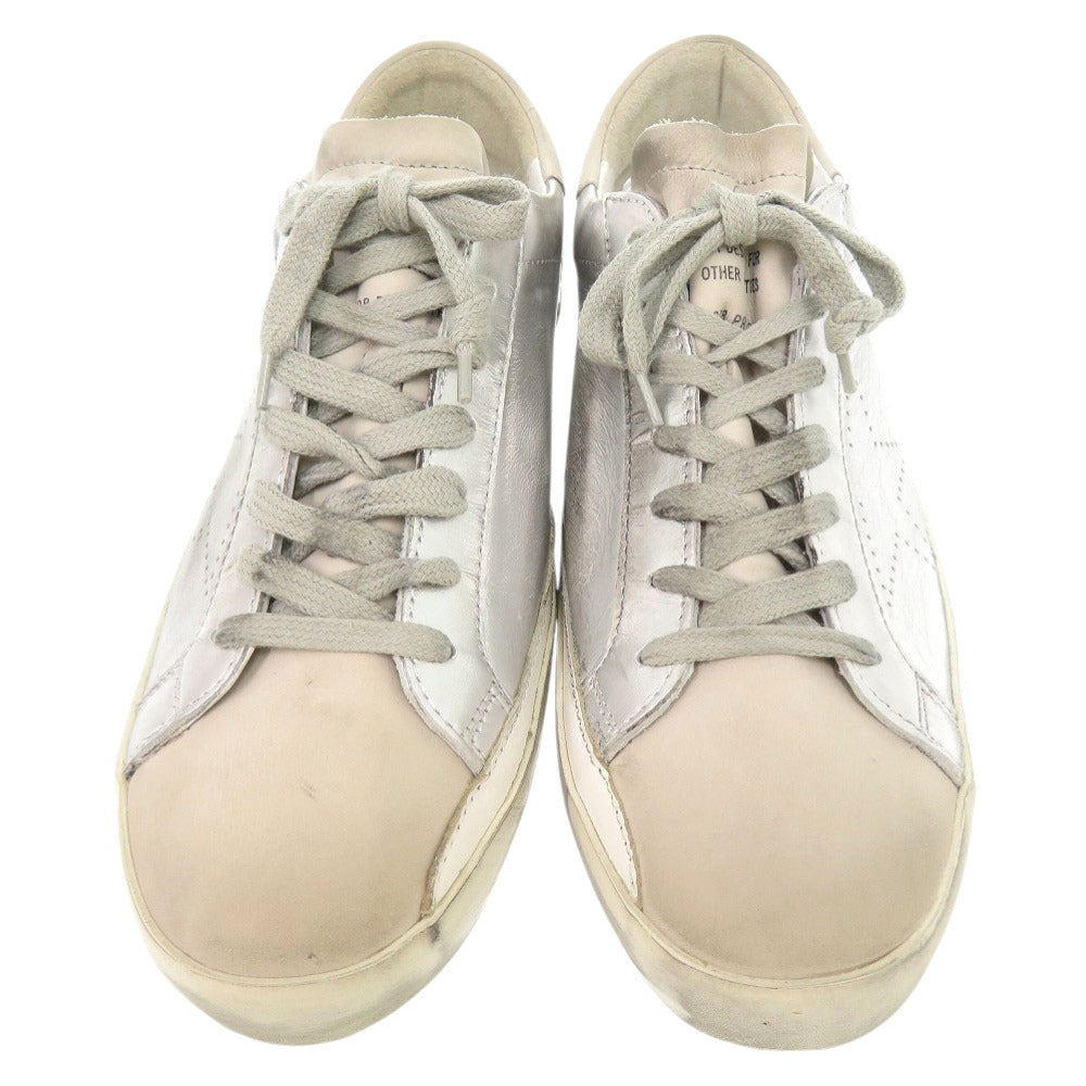 Golden Goose Sneakers G32Ms590.E68 Leather Silver Superstar 41