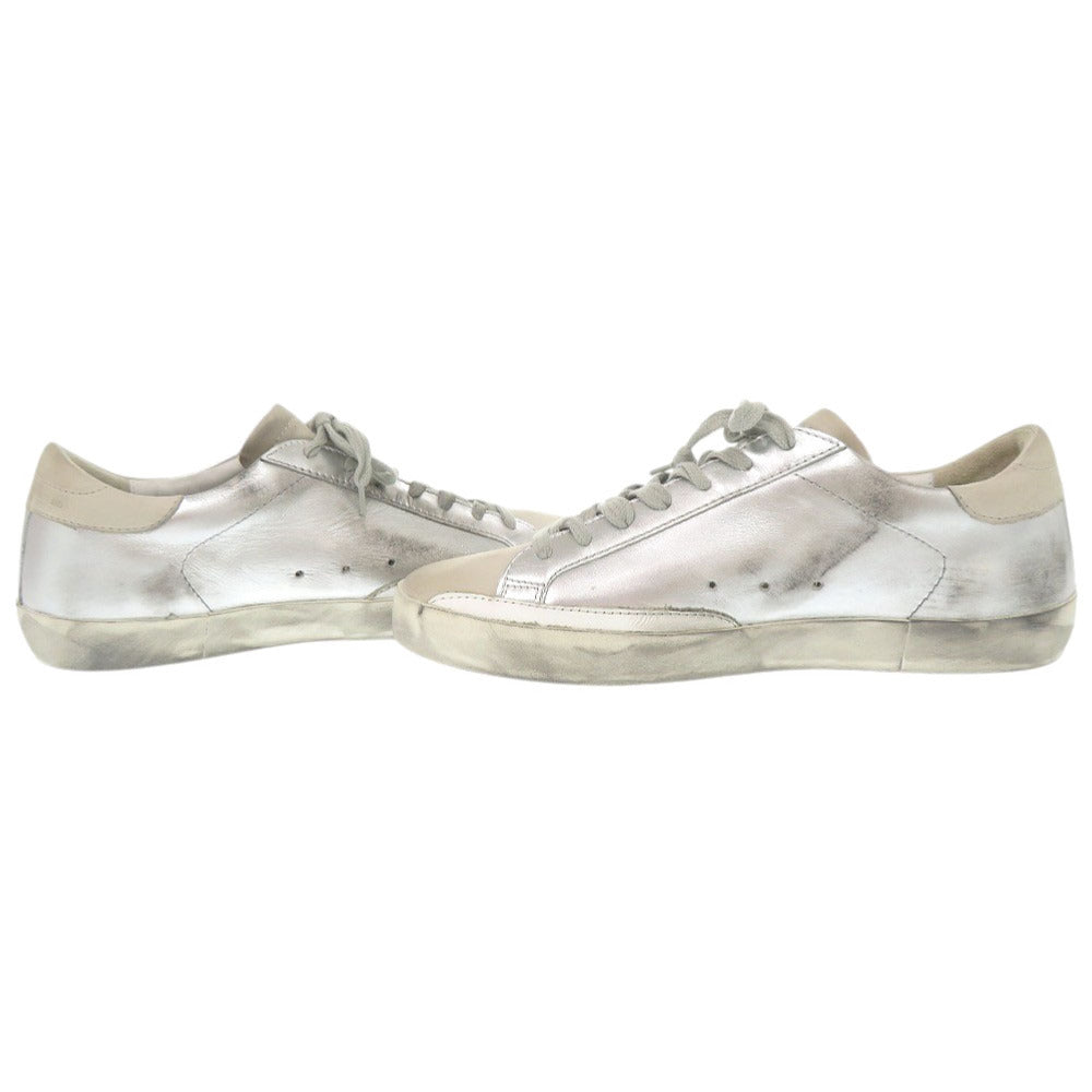 Golden Goose Sneakers G32Ms590.E68 Leather Silver Superstar 41