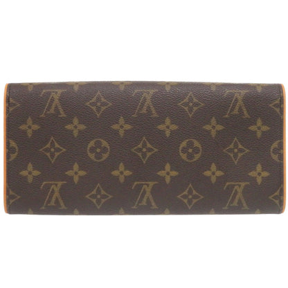 Louis Vuitton Shoulder Bag M51852 Monogram Canvas Brown Monogram Pochette Twin Gm Women