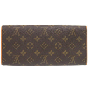 Louis Vuitton Shoulder Bag M51852 Monogram Canvas Brown Monogram Pochette Twin Gm Women