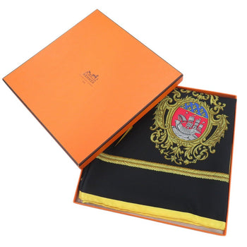 Hermes Scarf Silk Black Carre90 Les Armes De Paris Coat Of Arms Of Paris Women
