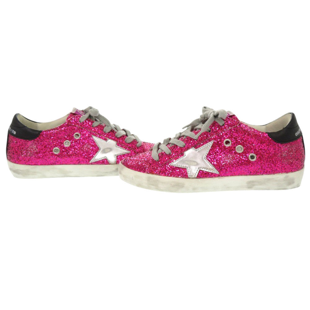 Golden Goose Sneakers G32Ws590.G45 Leather Pink Superstar Glitter Women 35