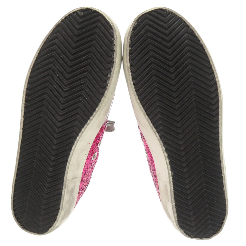 Golden Goose Sneakers G32Ws590.G45 Leather Pink Superstar Glitter Women 35