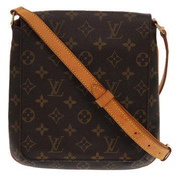 Louis Vuitton Shoulder Bag M51387 Monogram Canvas Brown Long Strap Monogram Musette Salsa Women