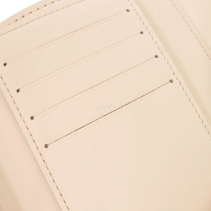Louis Vuitton Tri-Fold Wallet M11363 Taurillon Clemence Leather Beige Pink Portefeuille Capcine