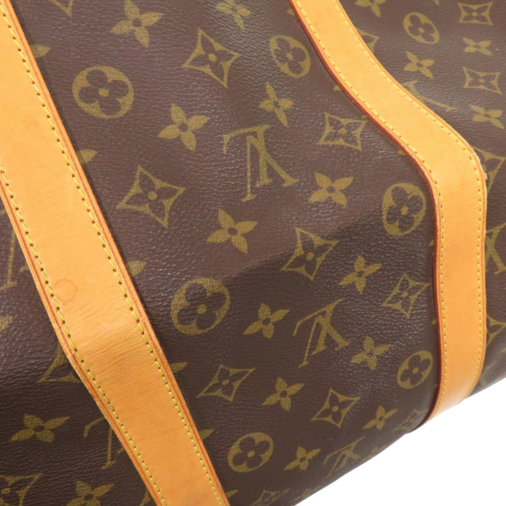 Louis Vuitton Boston Duffel Bag M41424 Monogram Canvas Brown Monogram Keepall 55 Mens