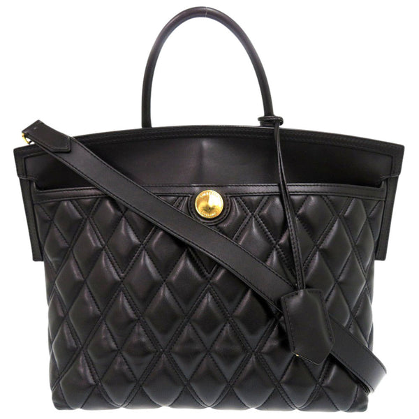 Burberry Handbag Leather Black 2Way Women