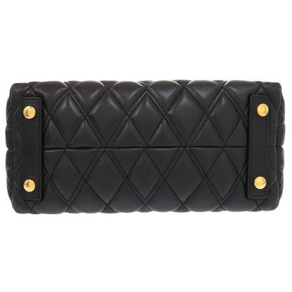 Burberry Handbag Leather Black 2Way Women