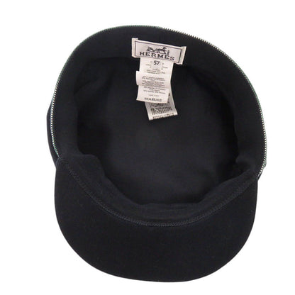 Hermes Other Hats Cotton Bruny Caval Serie Button Newsboy Cap Women 57