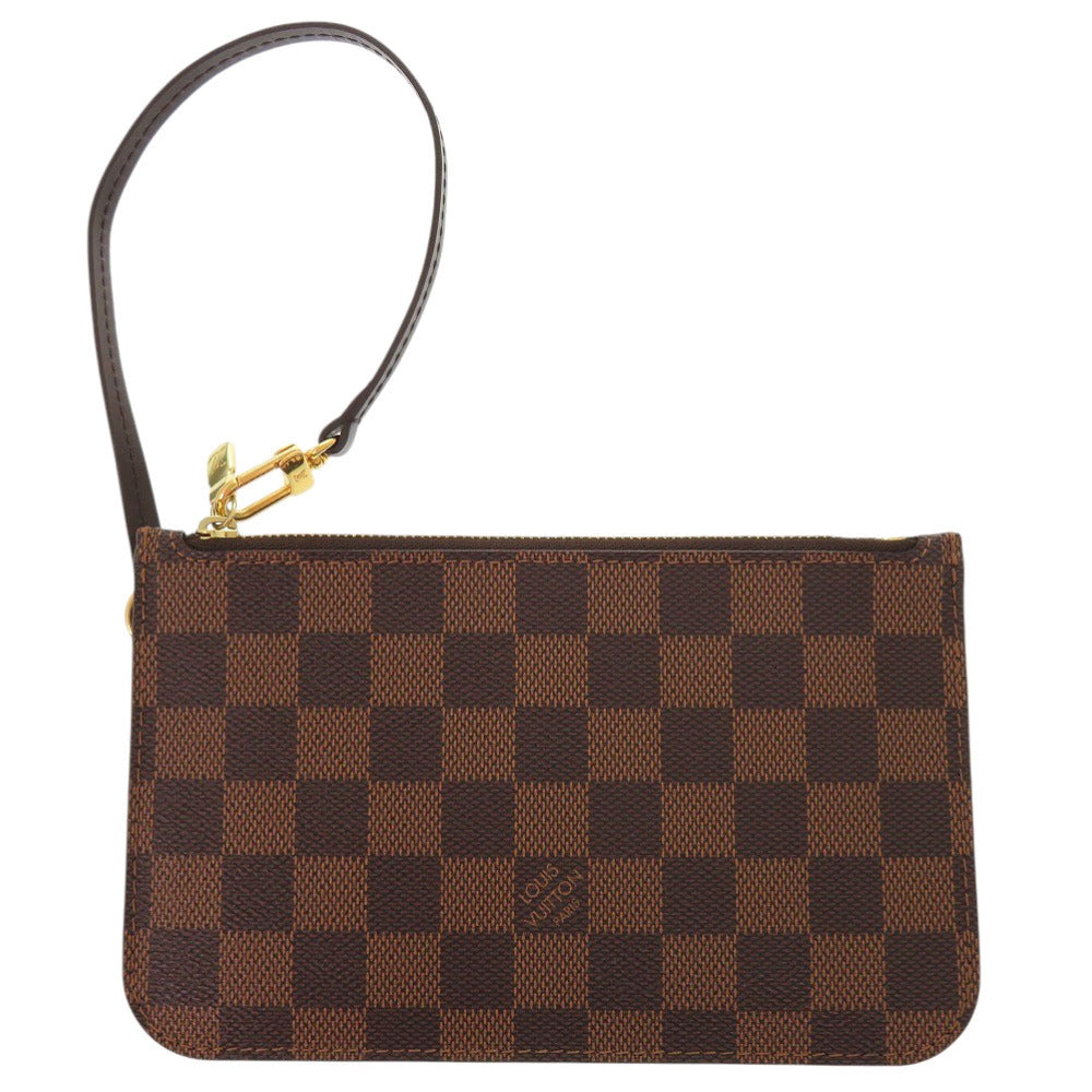 Louis Vuitton Pouch Damier Canvas Brown Damier Neverfull Pouch For Pm Women